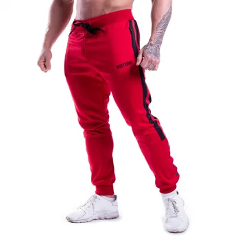 Jogger Hip-Hop Kelnės Vyrams Raudonas Dryžuotas Ilgas Sweatpants Vyrų Haremas Vasaros Streetwear Kelnės Fitness Sport Kelnės pantalones hombre