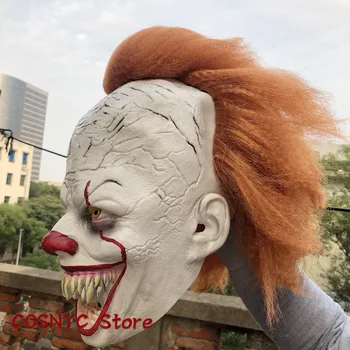 Joker Pennywise Kaukė Stephen King Ji Skyrius Dvi 2 Siaubo Cosplay Latekso Kaukės Šalmas Klounas Helovinas Kostiumas Šalis Prop 2019