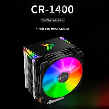 Jonsbo CR-1400 CPU Aušintuvo Radiatoriaus 12V 4Pin PWM Kompiuteris PC Atveju Ventiliatorius 5V 3Pin ARGB 4 Karščio vamzdeliai Bokštas Aušinimo Ventiliatoriai Intel AMD