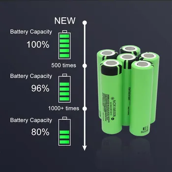 JOUYM Originalus 18650 Baterija NCR18650B 3.7 v 3400mah Bateria 18650 Li-ion Įkraunama Baterija