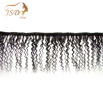 JSDShine Brazilijos Plaukų Pynimas Ryšulių Giliai Banga Žmogaus Plaukų Ryšulių Mašina Dvigubo Ataudų Ne Remy Nemokamas Pristatymas
