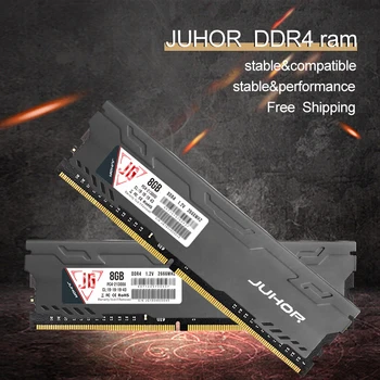 JUHOR Memoria DDR4 DDR3 8GB 16GB Darbalaukio Atmintis 1 600mhz 2400mhz 2666mhz Naujas Dimm Ram Su Šilumos Kriaukle