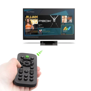 Juoda TV Multimedia DVD Media Wireless Gamepad Kontrolės Pramogų Nuotolinio valdymo pultelis 