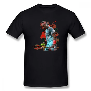 Juokinga Rafael Nadal Rafael Nadal(4) Vyrų Pagrindinio trumpomis Rankovėmis T-Shirt Daug spalvų atsitiktinis marškinėliai Europos Dydį
