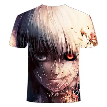 Juokinga T shirts Tokijo Pabaisa marškinėliai Vyrams Kraują Tshirts Atsitiktinis Harajuku Shirt Spausdinti Japonija, Anime, Drabužių Cosplay Marškinėlius Spausdinti viršūnės