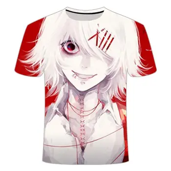 Juokinga T shirts Tokijo Pabaisa marškinėliai Vyrams Kraują Tshirts Atsitiktinis Harajuku Shirt Spausdinti Japonija, Anime, Drabužių Cosplay Marškinėlius Spausdinti viršūnės