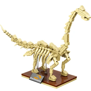 Juros periodo Pasaulio 3D Dinozaurų Fosilijos Skeletas Modelis Statybiniai Blokai, Plytos Dino Muziejus Švietimo PASIDARYK Žaislus Vaikams dovanos