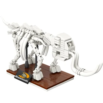 Juros periodo Pasaulio 3D Dinozaurų Fosilijos Skeletas Modelis Statybiniai Blokai, Plytos Dino Muziejus Švietimo PASIDARYK Žaislus Vaikams dovanos
