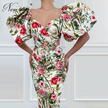 Kaftans Undinė Vakaro Suknelės Oficialų Suknelė 2020 M. Dubajaus Couture Klostyti Prom Dress, Uždusęs Rankovės Moterų arabų Chalatai Chalatas De Soiree