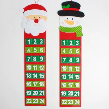 Kalėdinis Advento Kalendorius Santa Claus Snowmen Kabinti Kalėdų Kalendoriaus Durys, Sienos Langą Kalėdų Dekoro Kalėdų Dovana Šalis Tiekimo