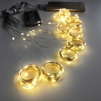 Kalėdų Dekoracijos Namų 3m 100/200/300 LED Užuolaidų String Light 