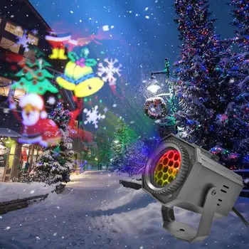 Kalėdų Modelio LED Projektorius Spalvinga Sukasi KTV DJ Disco Scenos Lempos vestuvių juostoje veiklos Apdaila