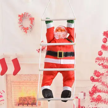 Kalėdų Pakabukas Santa Claus Kabinti Lėlės Kopėčių Kopimo Virve Naujųjų Metų Medžio Apdaila Kalėdų Eglutės Kabo Dekoro