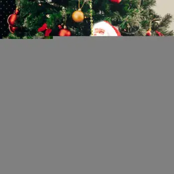 Kalėdų Santa Claus Laipiojimo Laiptais Lėlės Medžio Kabo Apdailos Lauko Patalpų Laipiojimo Granulių Kalėdų Ornamentu Naujųjų Metų Dovana