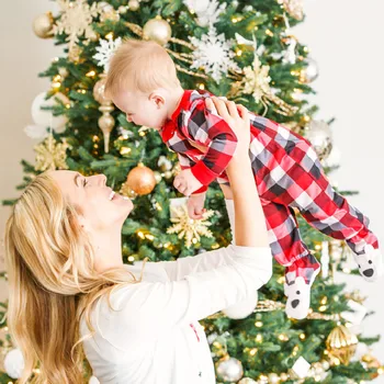 Kalėdų Šeimos Pora Pižama Nustatyti, Kalėdos, Mama, Ir Man Sleepwear Nustatyti Rudenį Šeimos Atrodyti Vaikams Suaugusiųjų 2020 Atitinkančių Drabužių Komplektus