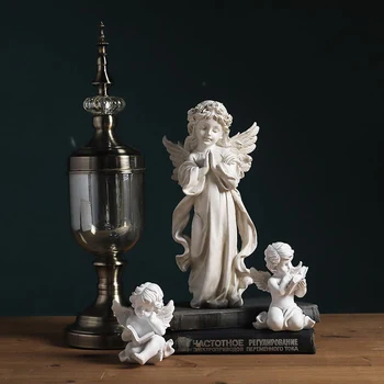 Kambarį Apdaila Figūrėlės Reson Skulptūra & Statula Readiing Angelas Miniatiūrinis Modelis, Namų Puošimas, Vestuvių Papuošimas Dovanos