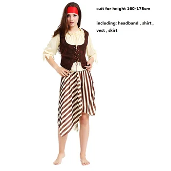 Kapitonas piratai karibų piratai karibų jūros jack sparrow helovinas kostiumas suaugusių vyrų, vaikų cosplay moterų piratų moteris