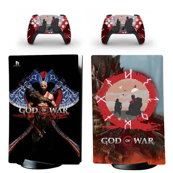 Karo dievo PS5 Digital Edition Odos Lipdukas, Decal Padengti 5 PlayStation Konsolės ir Valdytojai PS5 Odos Lipdukas