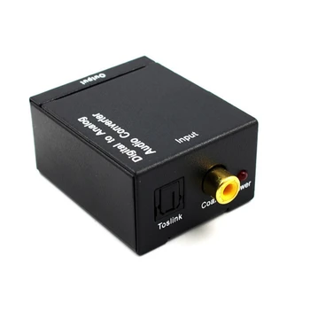KARŠTO Optinis Bendraašius Toslink Skaitmeninio į Analoginį o Konverteris Adapteris RCA L/R, 3,5 mm