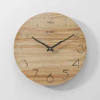 Karšto Pardavimo Medinis Sieninis Laikrodis Modernaus Dizaino Sieniniai Laikrodžiai Kambarį Namų Dekoro Horloge Išjungti Kūrybos Laikrodžiai Nemokamas Pristatymas