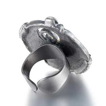 Keičiamo dydžio Žiedai Moterų Mados Unikalaus Dizaino Koralų Akmens Papuošalai, Sidabro Spalvos Žiedas visoms progoms anillos mujer