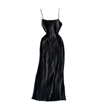 Kimutomo Moterims, Elegantiška Suknelė Vintage prancūzų Stiliaus 2020 Naujas Mados Ponios-line Šalis Suknelė Kietas Rankovių Plisuotos Vestidos