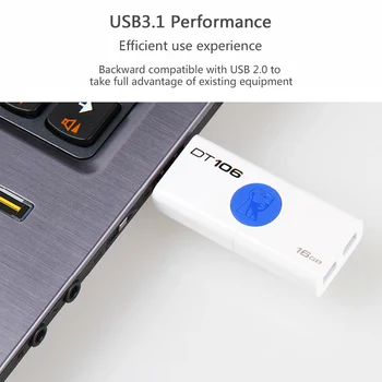 Kingston 32gb USB Flash Drive DT106 Pendrive usb3.1 16GB U Disko Pen Drive usb 64gb 128 gb 