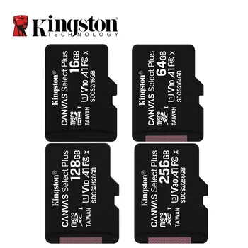 Kingston Micro SD C10 Atminties Kortele 128 GB 64GB 32GB 256 GB U1 IKI 80MB/s Kortelės Klasės 10 SDHC SDXC Mini SD Kortelę UHI-S 