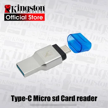 Kingston USB3.1 Micro SD kortelių skaitytuvą high-speed dual sąsaja palaiko kompiuteriai,Tipas-C sąsajos,smartphonach,tabletės