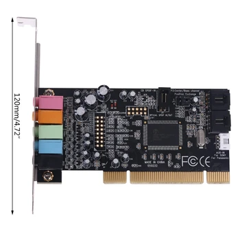 Klasikinis PCI Garso plokštė 5.1 CH CMI8738 Chipset Garsas, Skaitmeninis Desktop Pci Express 24BB