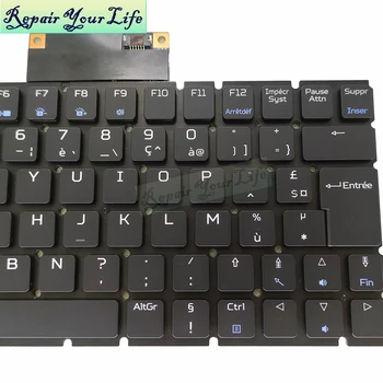 Klaviatūra su foniniu apšvietimu Acer predator Triton 900 PT917 71 94YX Pakeisti klaviatūras FR prancūzijos juoda mėlyna klavišus originalus naujas nekilnojamojo