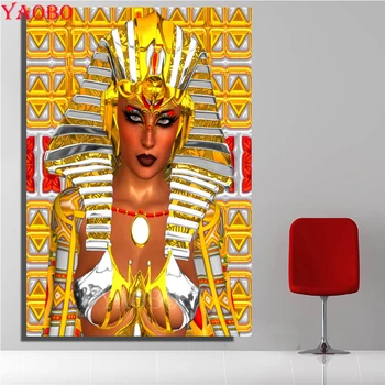Kleopatra Diamond Tapybos Karšto pardavimo namų meno kalnų krištolas 5D 