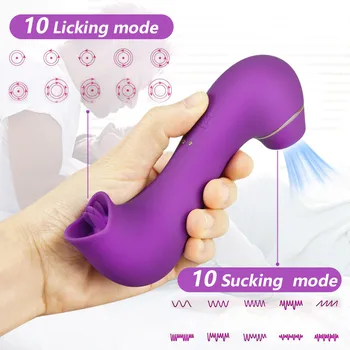 Klitorio Gyvis Kalba Lyžis Čiulpti Spenelį Vibratorius Moterims Blowjob Clit Stimuliatorius Pūlingas Lyžis Vibratorius 10 Režimai Sekso Žaislas