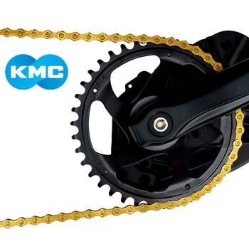 KMC X8 X9 X10 X11 X12 Ti-N Aukso grandinės mtb kelių dviračių 8s 9s 10s 11s 12-pavarų grandinių SRAM/Campagnolo Derailleur sistemos