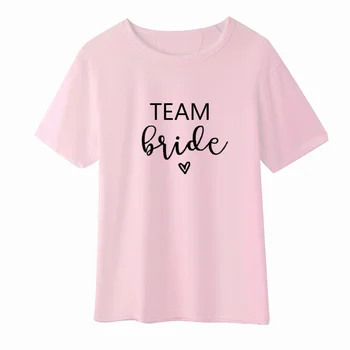 Komanda Nuotaka /nuotaka Moterų Medvilnės Print T-shirt Bachelorette Šalis Tiekia Nuotaka Vestuvių Papuošalai Vištų Šalis Pora Viršūnės