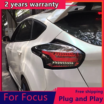 KOWELL Automobilių Stilius Focus 2 galiniai žibintai 2016 2017 2018 LED Uodega Lempos galiniai kamieno lempos dangtelis drl+signalas+stabdžiu+atvirkštinės
