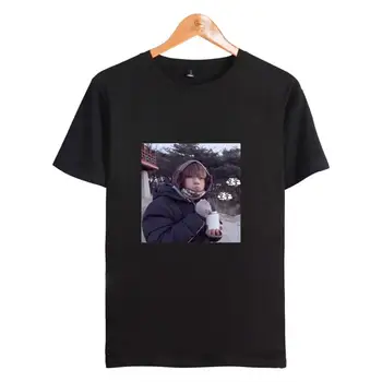 Kpop Idol Kirmėlių TAEHYUNG T-Shirt naujas Meme T-shirt Medvilnės Marškinėliai Vasarą Moterys korėjos Stiliaus Marškinėlius