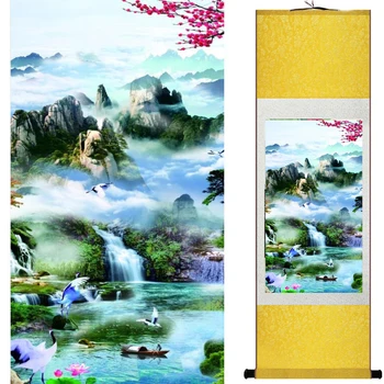 Kraštovaizdžio meno tapybos Kinų tradicinė meno tapybos Kinija dažai dažymo mados tapybos 20190904017