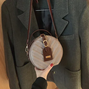 Krepšys Prancūzijoje krepšys moterims apvalus tortas maišelį tortas nešiojamas krepšys 2020 naujas mados užsienio stiliaus moteris maišo cross-body bag