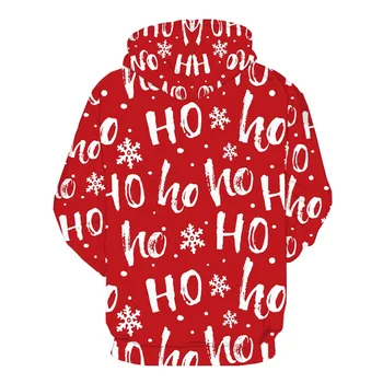 KYKU Raudona Hoodie Vyrų Kalėdų Palaidinukė Spausdinti Anime Drabužių Šalies 3d Hoodies Kalėdos Laimingas Hip-Hop Mens Drabužių Streetwear Gobtuvu