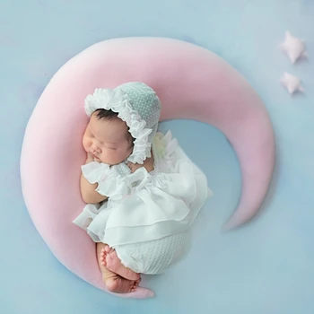 Kūdikis Kelia Pupelės Mėnulis Pagalvę Žvaigždžių Rinkinys Naujagimiui Fotografijos Kūdikiams Foto Rekvizitai