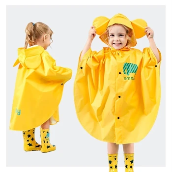 Kūdikių lietpalčiai mergaičių, berniukų, vandeniui vėjo rainwear skrybėlę karnizo konstrukcijos kvėpuojantis patogus, aukštos kokybės poncho