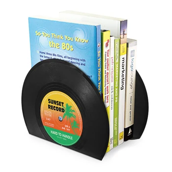 Kūrybos 1pair mini bookends mielas CD studentų ir studenčių Lentynoje Sutirštės Retro vinilo įrašas knygos stovėti 301-0720