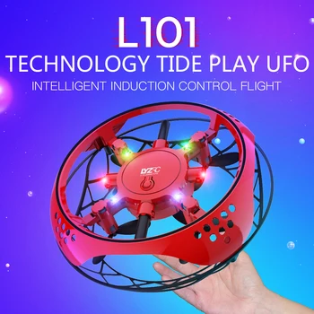L 101 RC Mini Quadcopter 4K Anti-Susidūrimo HD Kamera, Nuotolinio Stebėjimo Gestas Orlaivių UFO Vertus Kontrolės Drone LED Indukcijos Žaislai