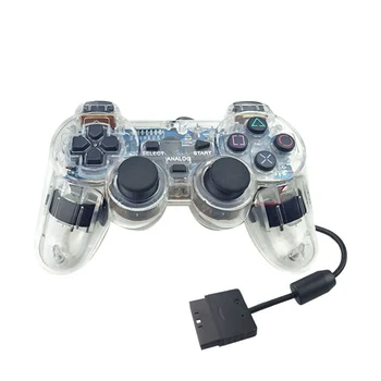 Laidinio Gamepad Sony PS2 Controller Kreiptuku plasystation 2 Dvigubos Vibracijos Šoko Joypad Laidinio Controle