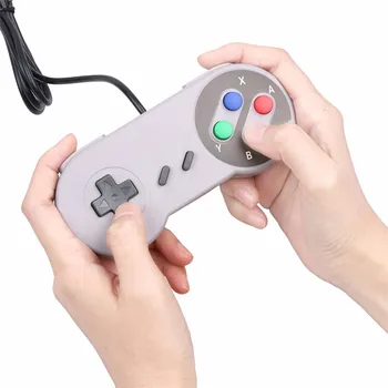 Laidinio žaidimų valdiklis kreiptuką super nintendo SNES konsolės Klasikinių nešiojamas vaizdo žaidimų gamepad
