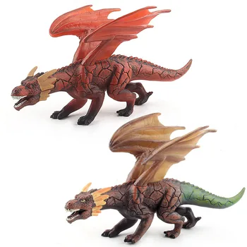 Laukinių Gyvūnų Dragon Modelis Plaukioja Dieną Dragon Papuošalai Stereo Dinozaurų Kilnojamojo Modelis Lėlės Kalėdų Žaislus Vaikams Dovanos