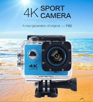 Lauko Mini WiFi 4K Veiksmų Fotoaparato Ultra 30M 1080P po vandeniu Vandeniui atsparus Šalmas Vaizdo Įrašymo Kameros, Cam Sportas