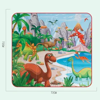 Lauko Sulankstomas Saugojimo Žaislas Langelyje Vaikų kilimas nuskaitymo kilimėlis Dinozaurų Scena žaidimas Trinkelėmis Nešiojamų Vaikams Žaisti Kilimėliai Nuskaitymo Kilimėlis