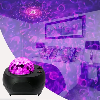 LED Disco Lazeris Šviesos Spalvinga Žvaigždėtas Dangus Vandenynas Projektorius Naktį DJ Šviesos Magija Kamuolys Lazerio Šviesa Su 